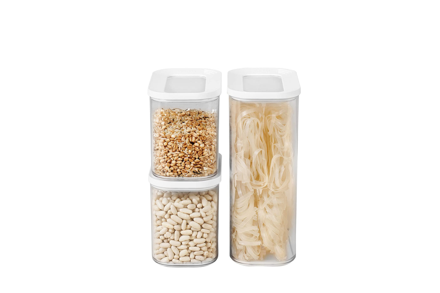 3-teiliges Vorratsdosen-Set Modula, Set 3-teilig Weiss