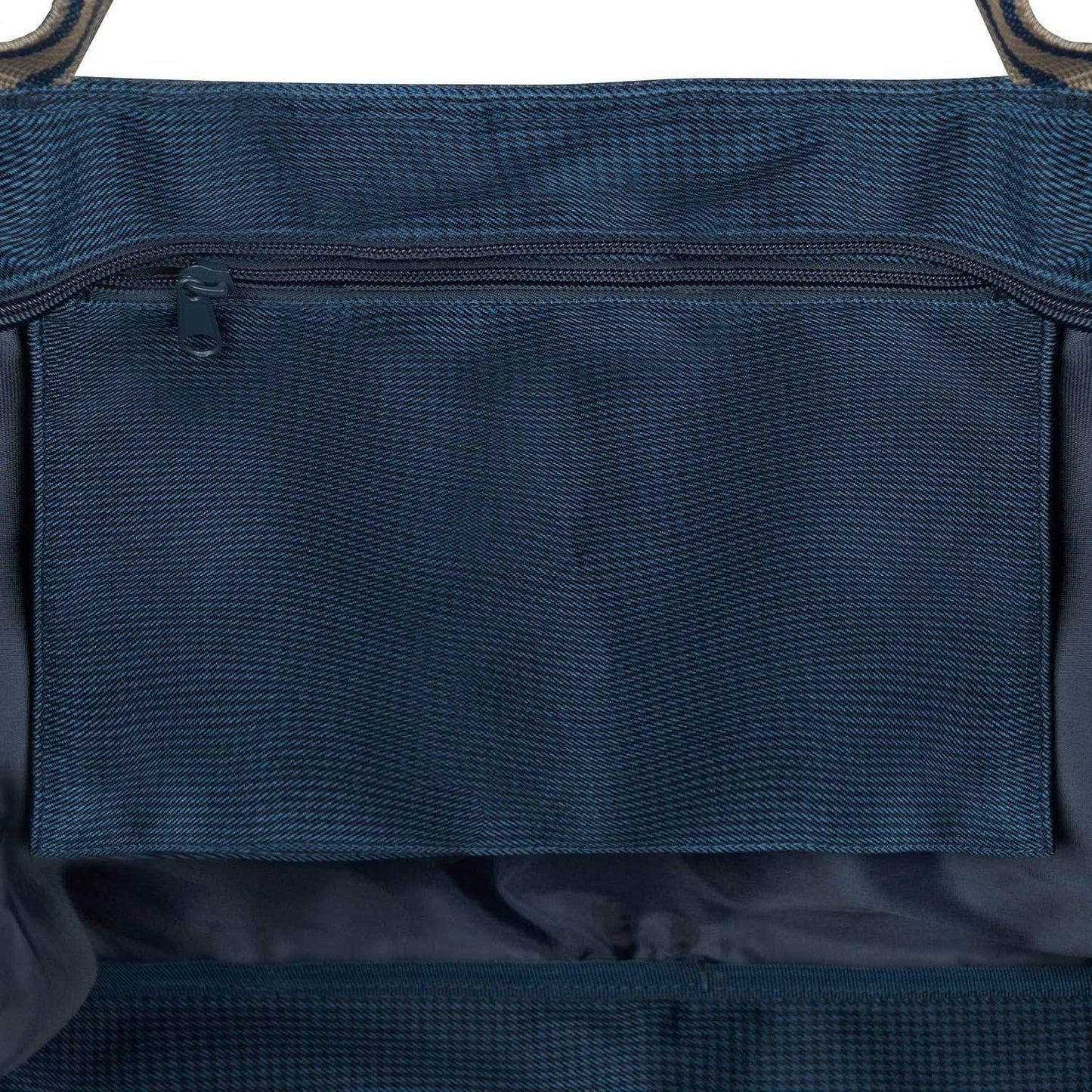 Strandtasche, Blau Hahnentritt