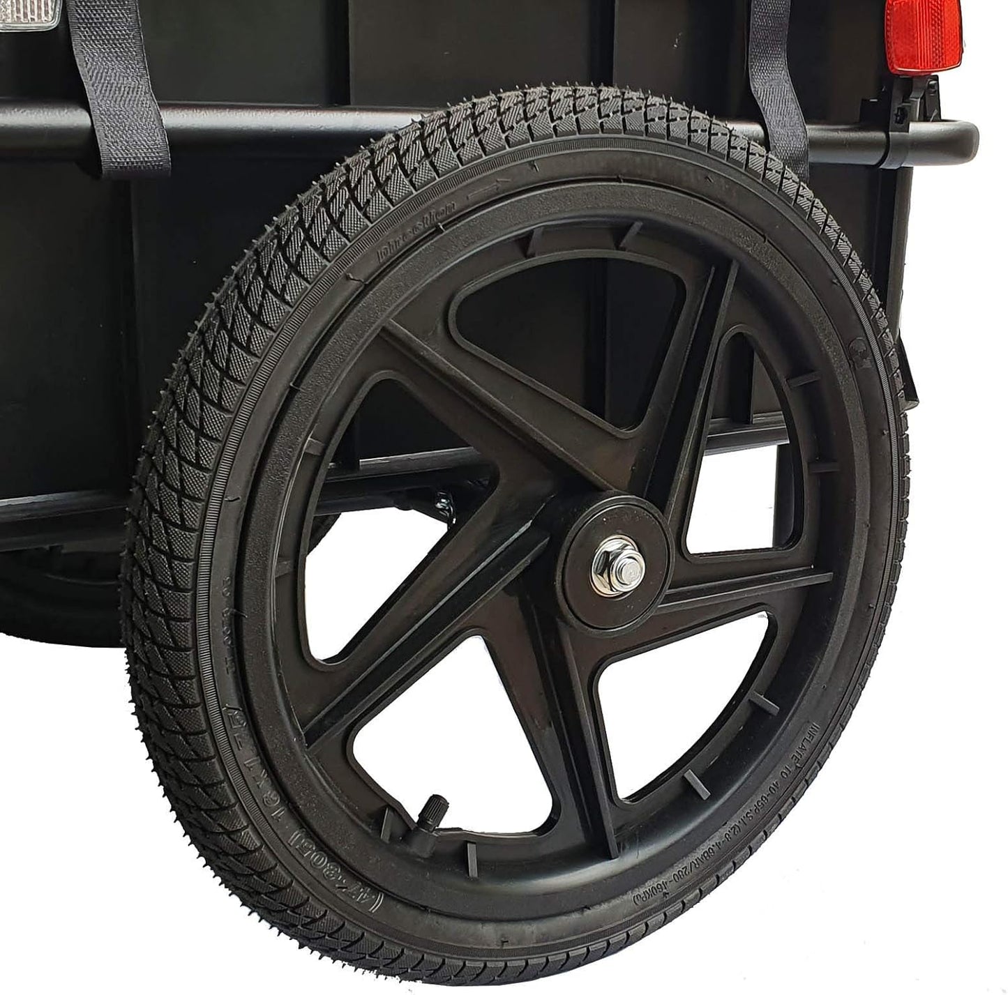 2-in-1 Fahrradanhänger & Lasten-Handwagen FH-01 mit Transportbox, Rot