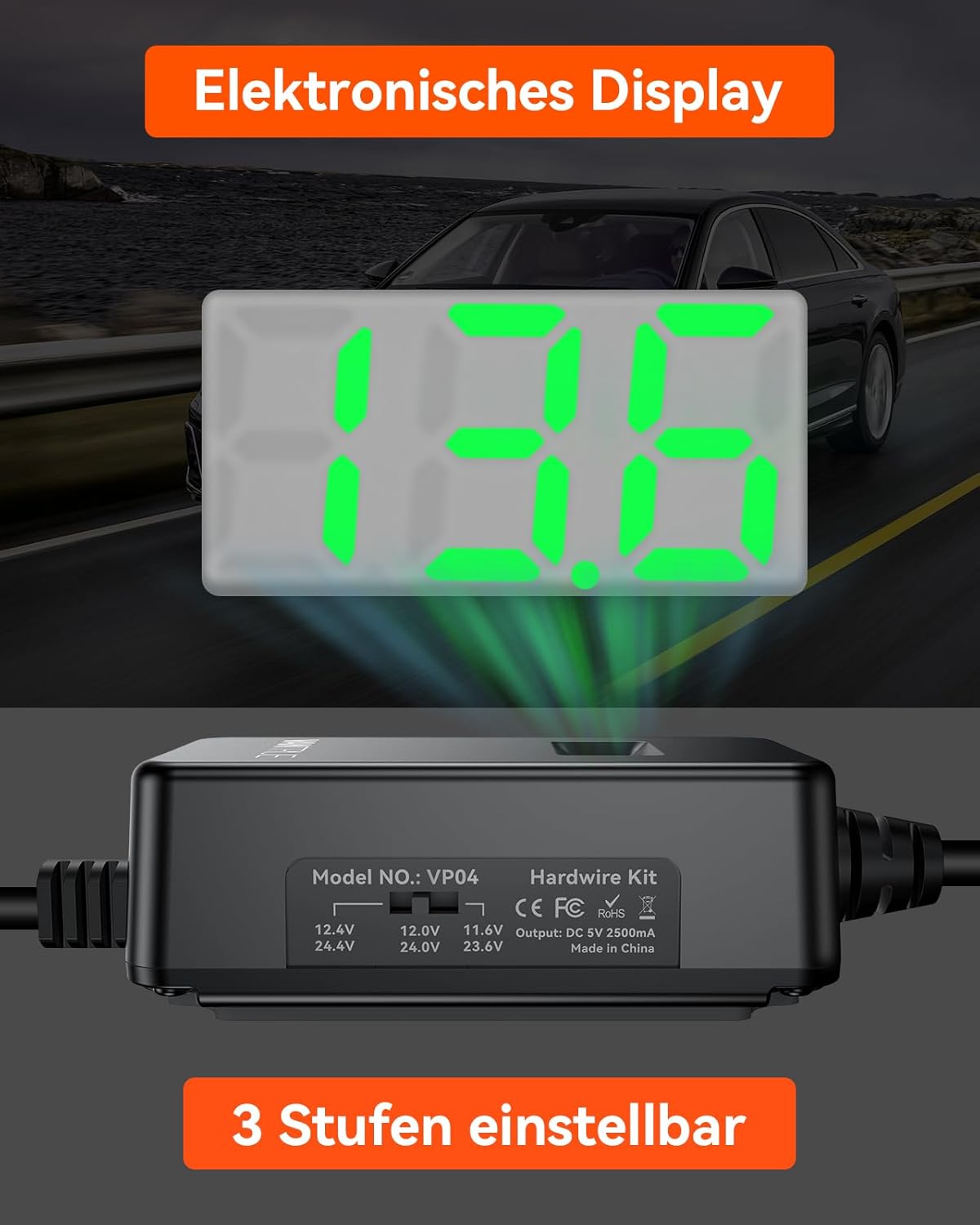 USB C OBD Hardwire für Vantrue Dashcam, modern