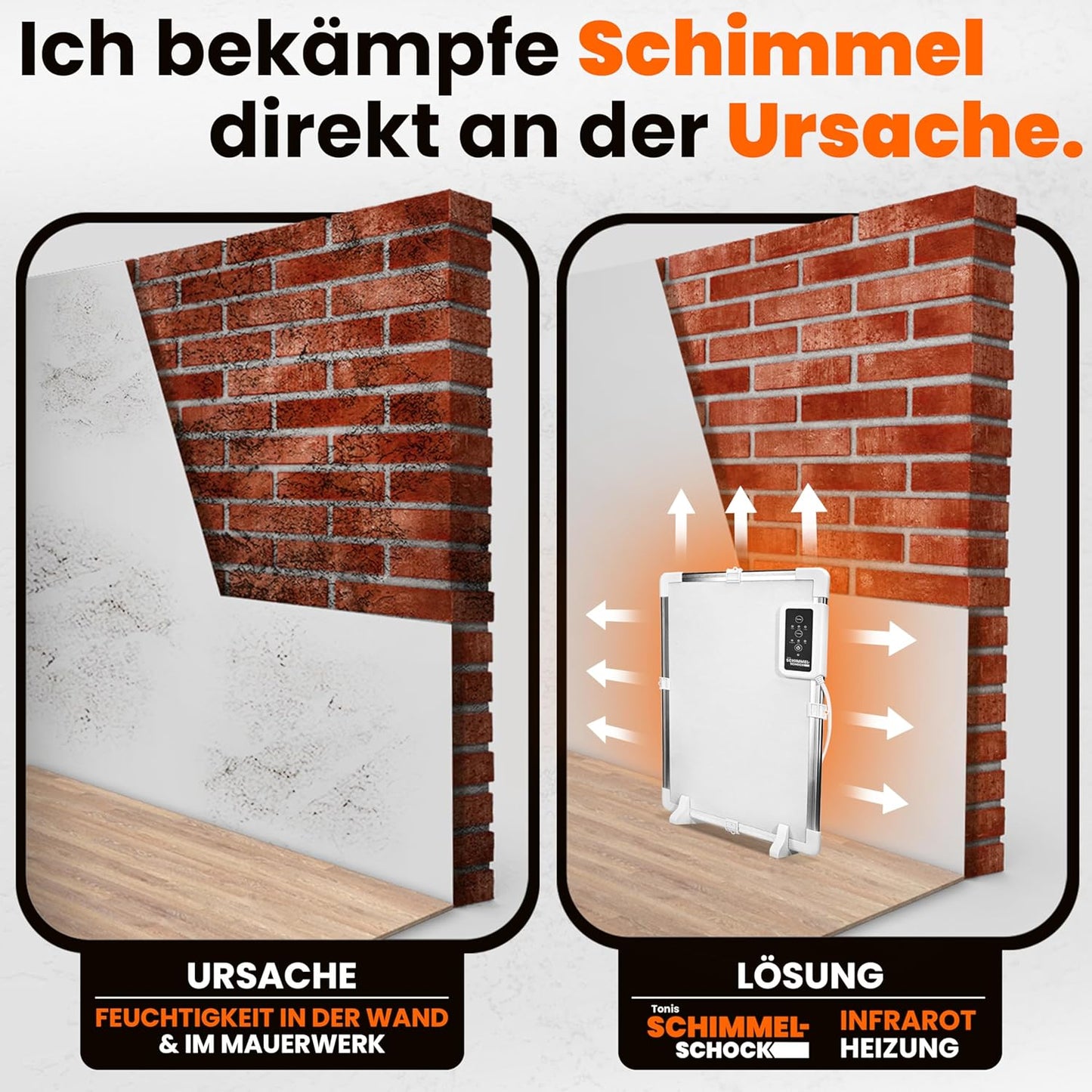 Anti-Schimmelheizung Tonis zur Schimmelbekämpfung