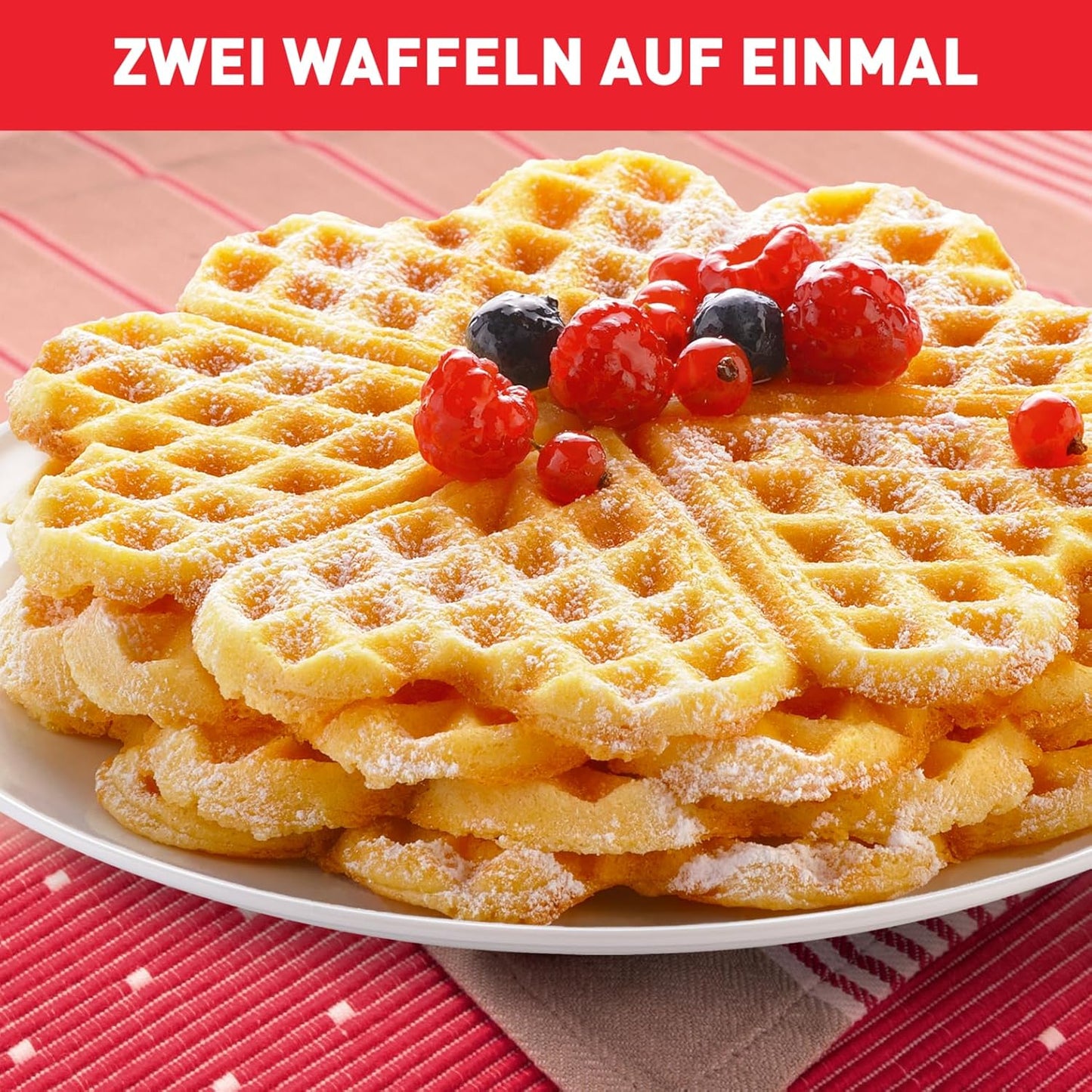 Doppel-Herzwaffeleisen mit Temperaturregler, Doppel Herzwaffeleisen
