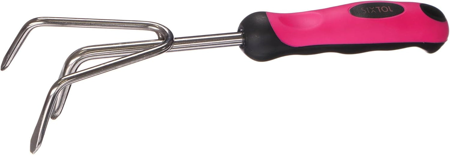 3-teiliges Gartenwerkzeug-Set: Gartenkelle, Handgrubber und Gartenschere mit ergonomischem Griff, 3 Stk.