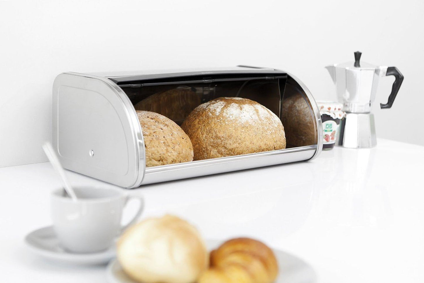 Rollbrotkasten, Gross Matt Steel