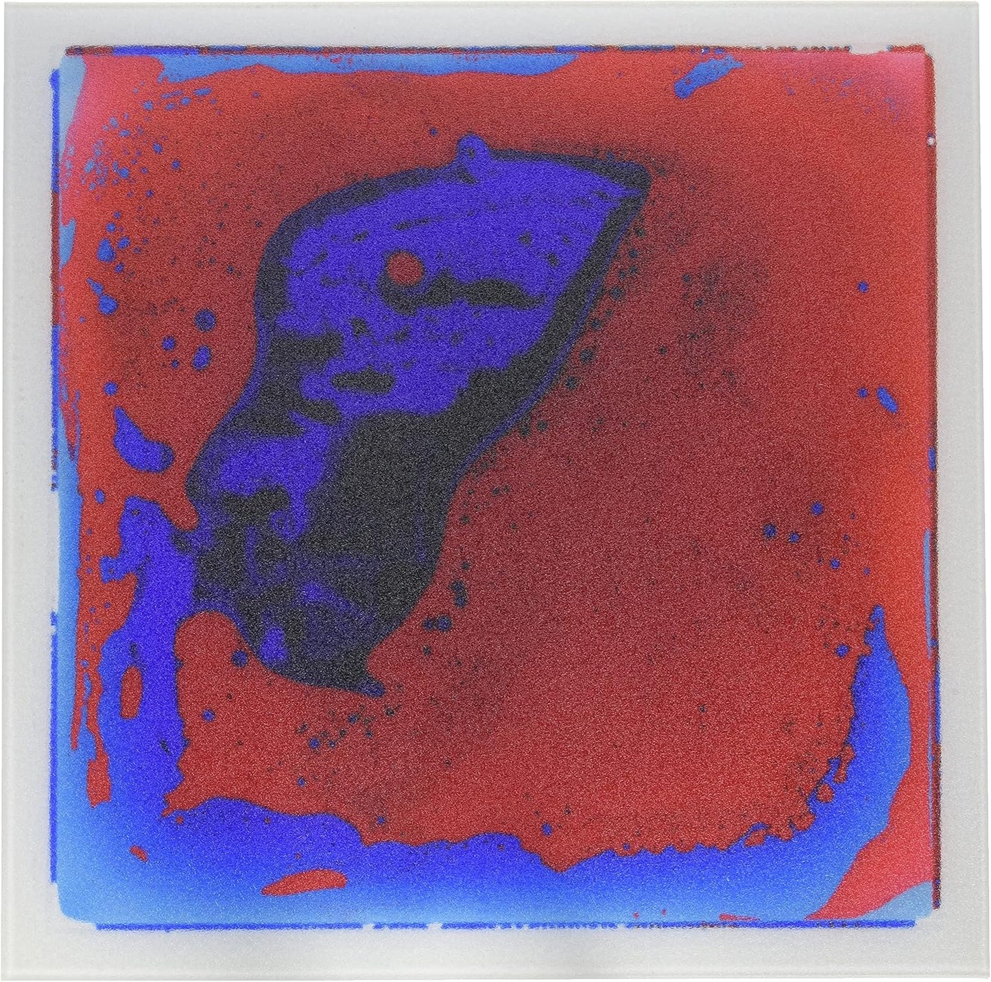 Flüssige Tanzboden-Spielmatte, 1 Puzzlestück, Rot-blau, 30x30x0.6 CM