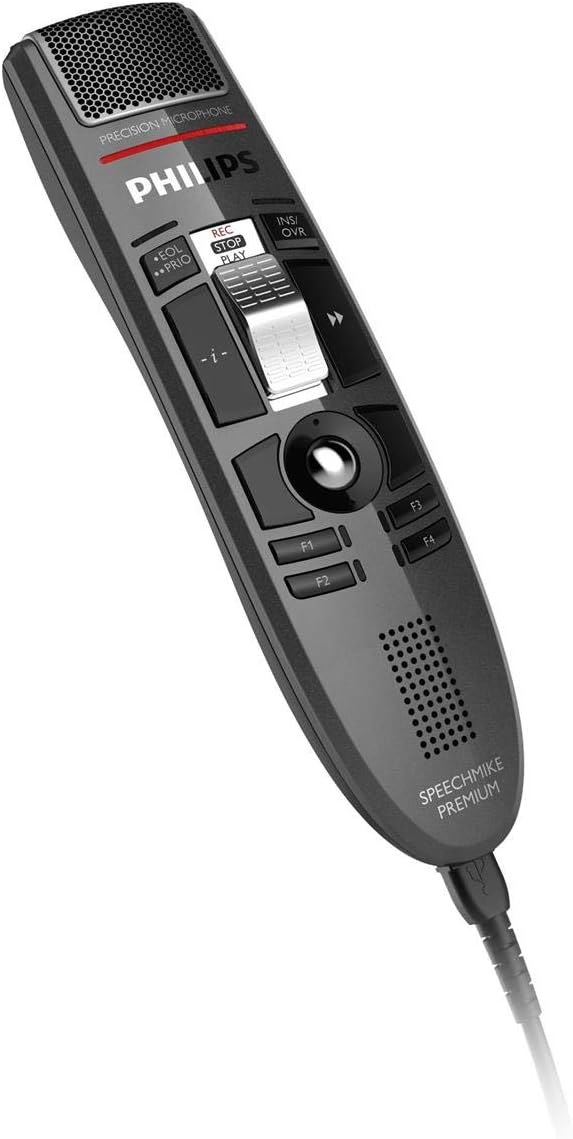 SpeechMike USB-Diktiermikrofon mit Schiebeschalter, Anthrazit Bedienung per Schiebeschalter Single