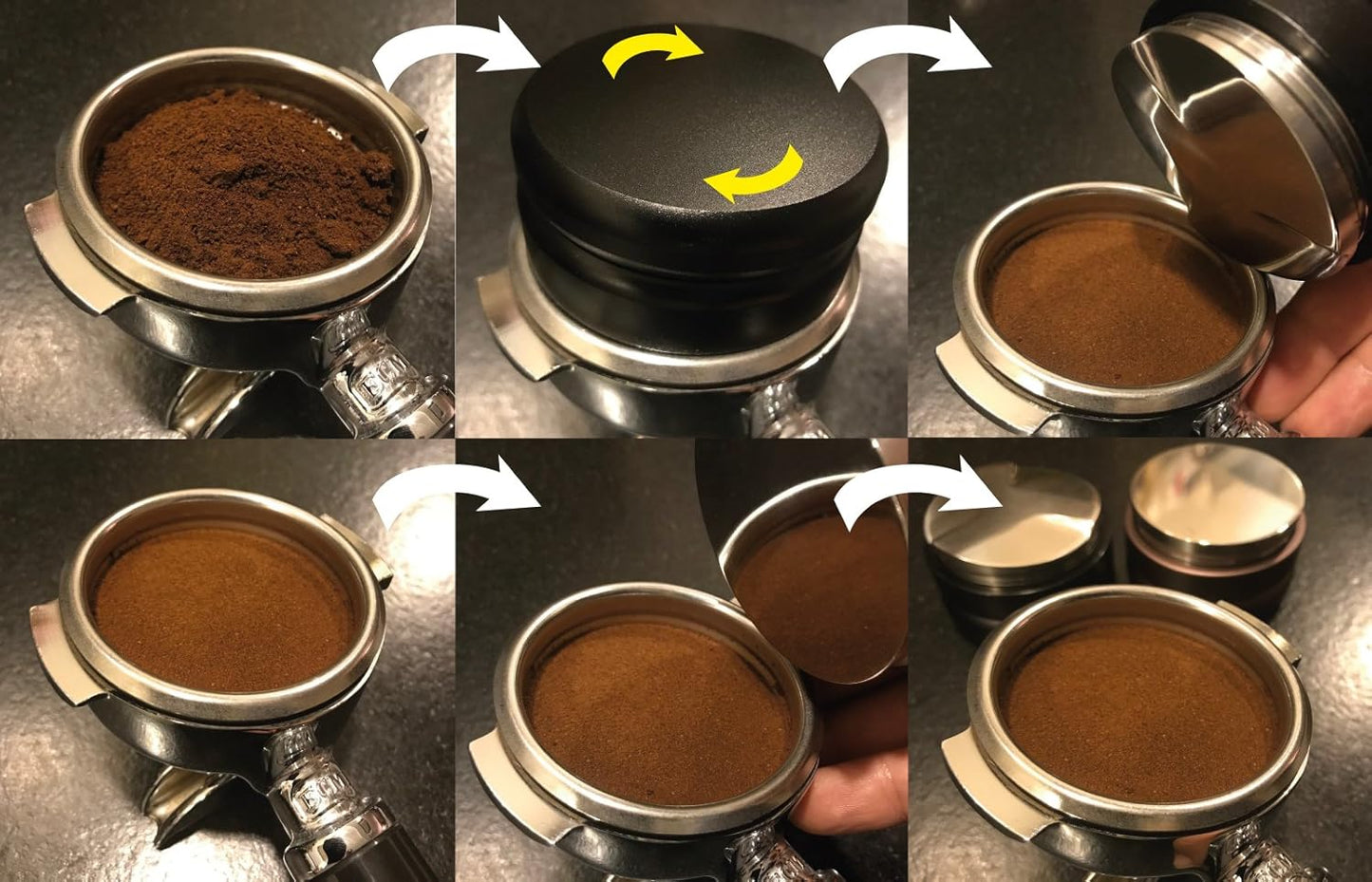 Espresso Distributor Grande TRE, 58.5 mm Schwarz