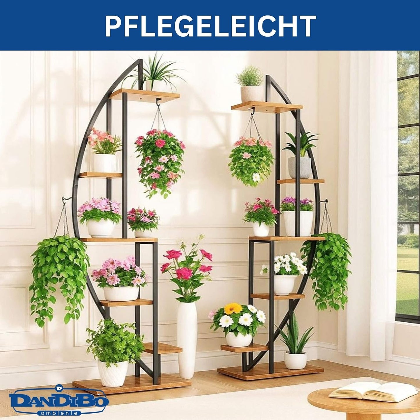 Halbrundes Pflanzenregal 96644