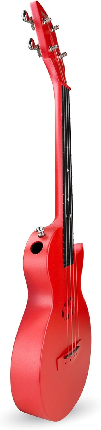 Carbon Fibre Ukulele mit Gigbag, rot