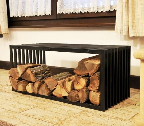 Kaminholzständer Bank D-Stil 100 cm