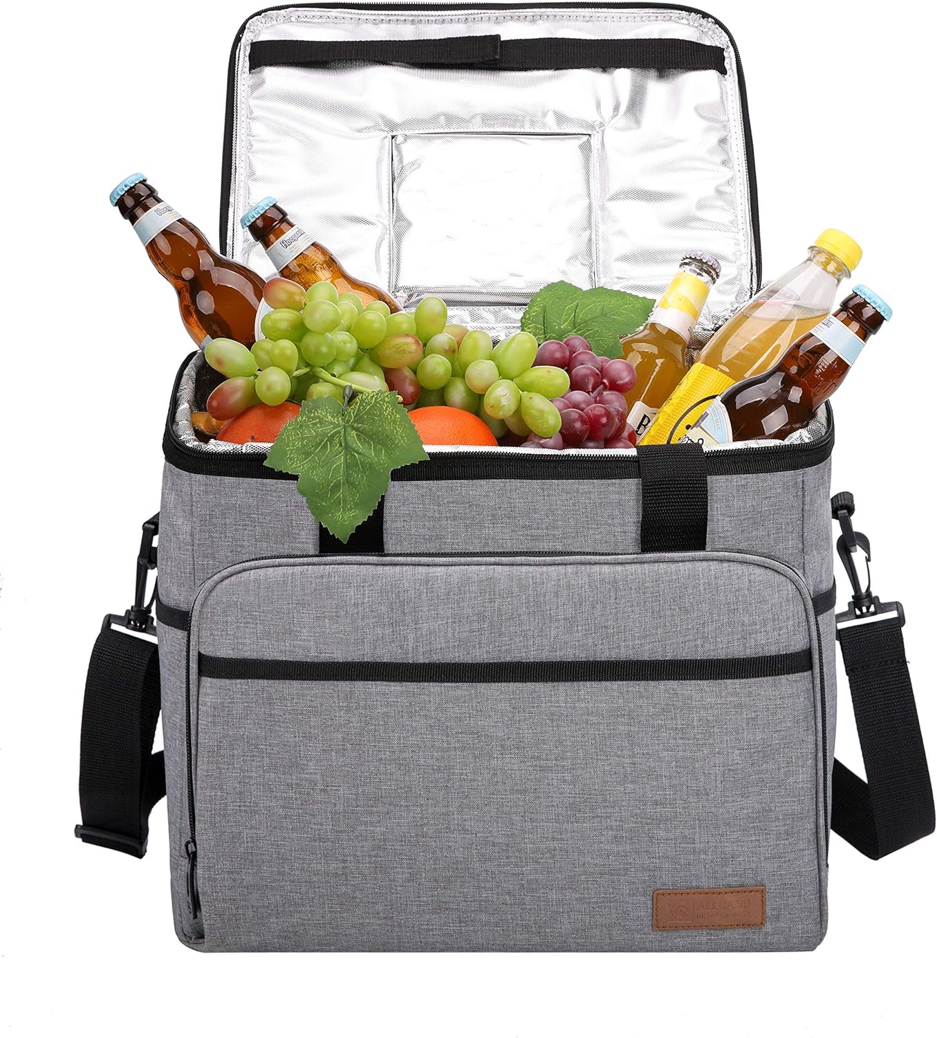 Kühltasche, Faltbar Hellgrau