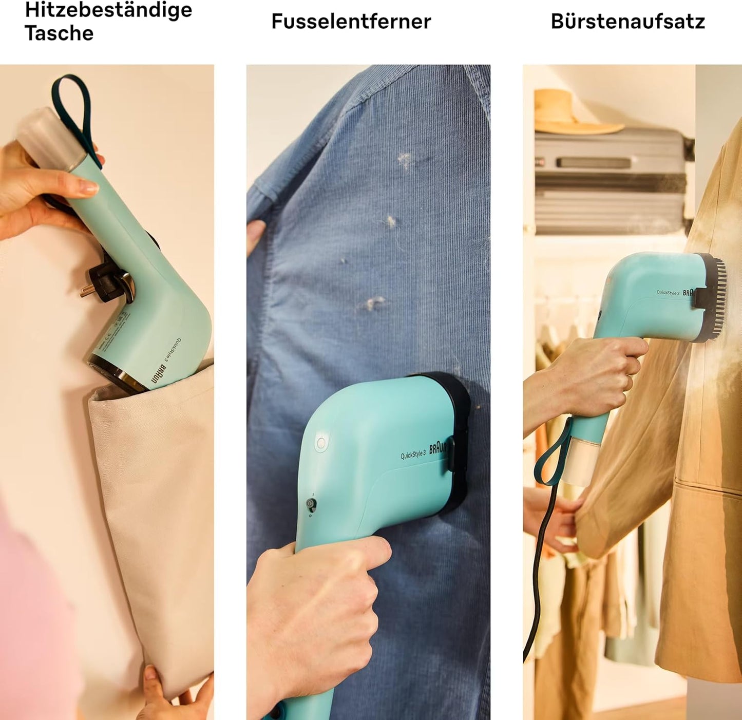 QuickStyle 3 Dampfglätter, Grün