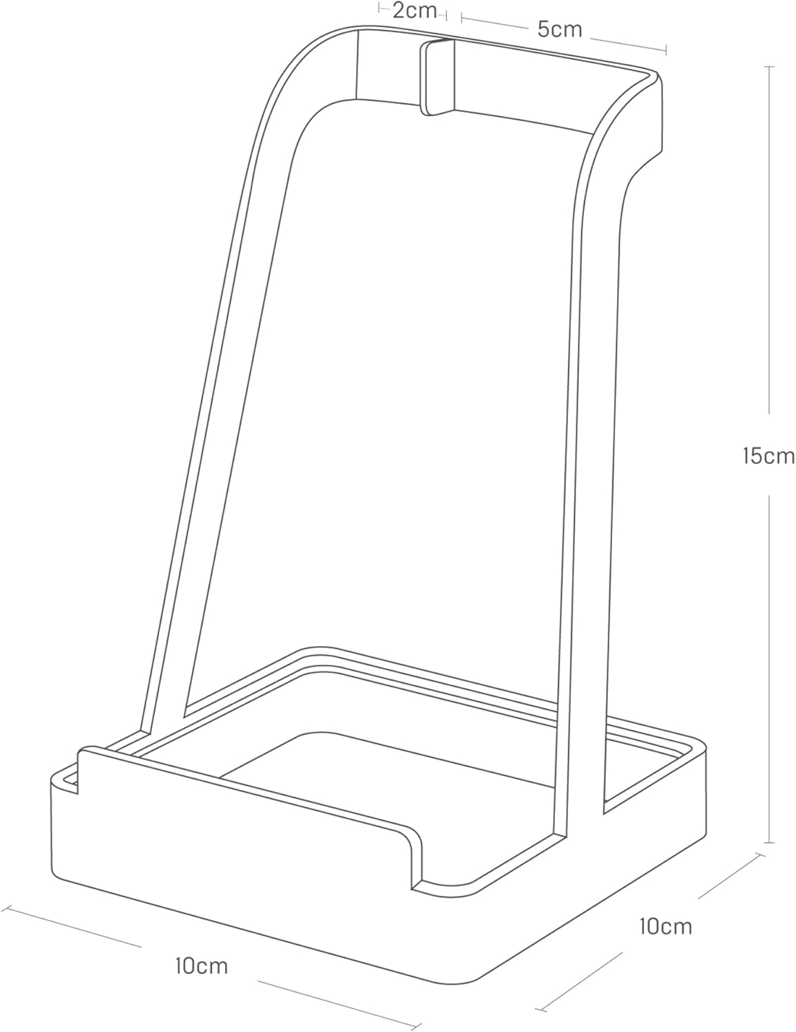 TOWER Kochlöffel- und Topfdeckelständer, Weiß Halter