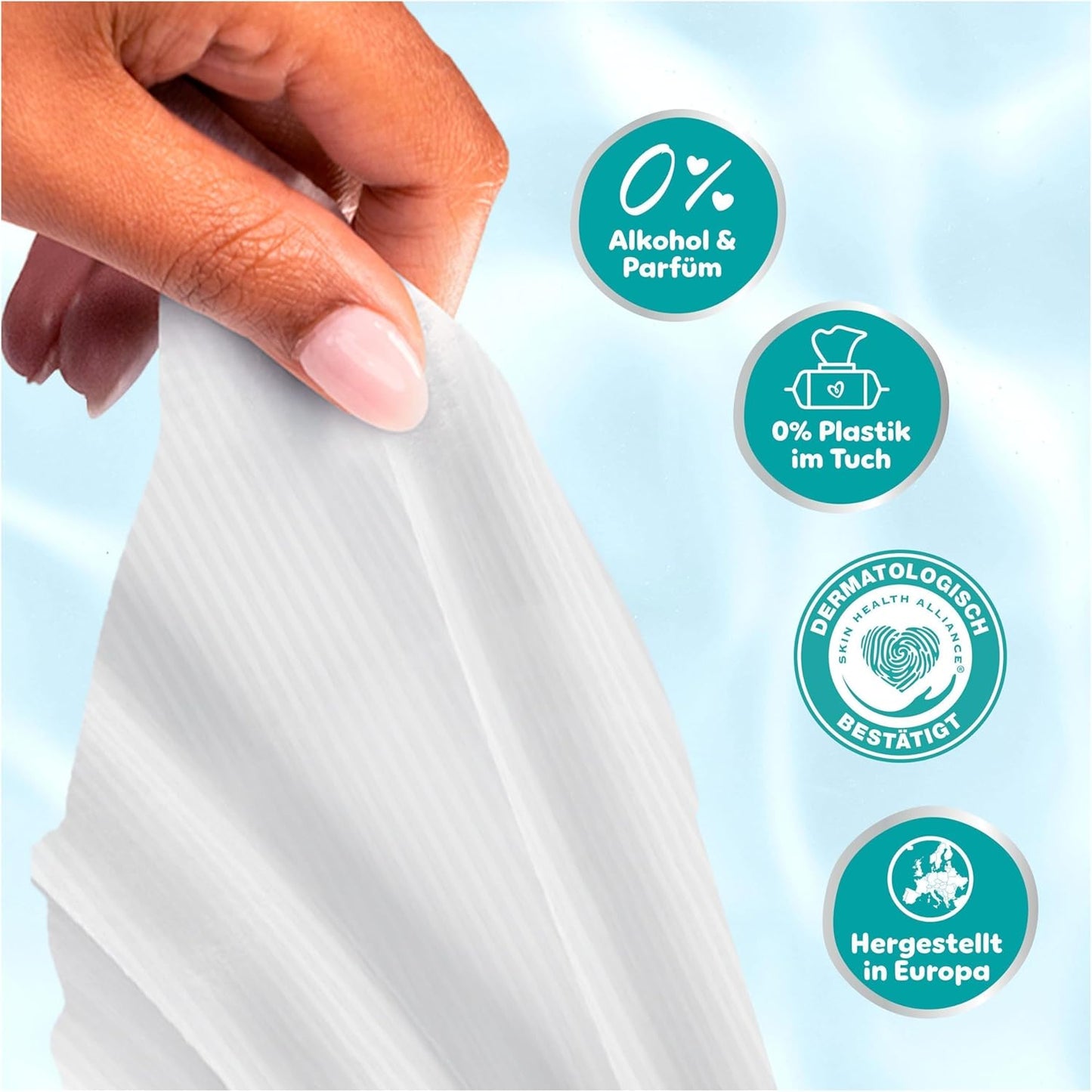 Baby-Feuchttücher mit 99% Wasser, 1080 stück (1er Pack)