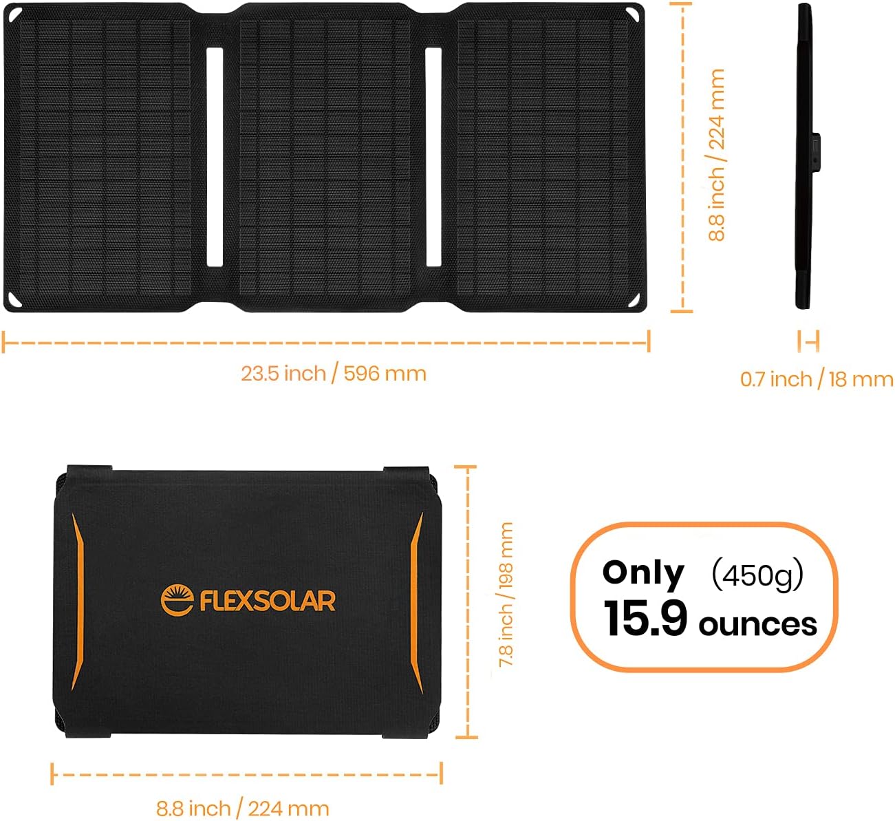 Solarpanel-Ladegerät, E-15W