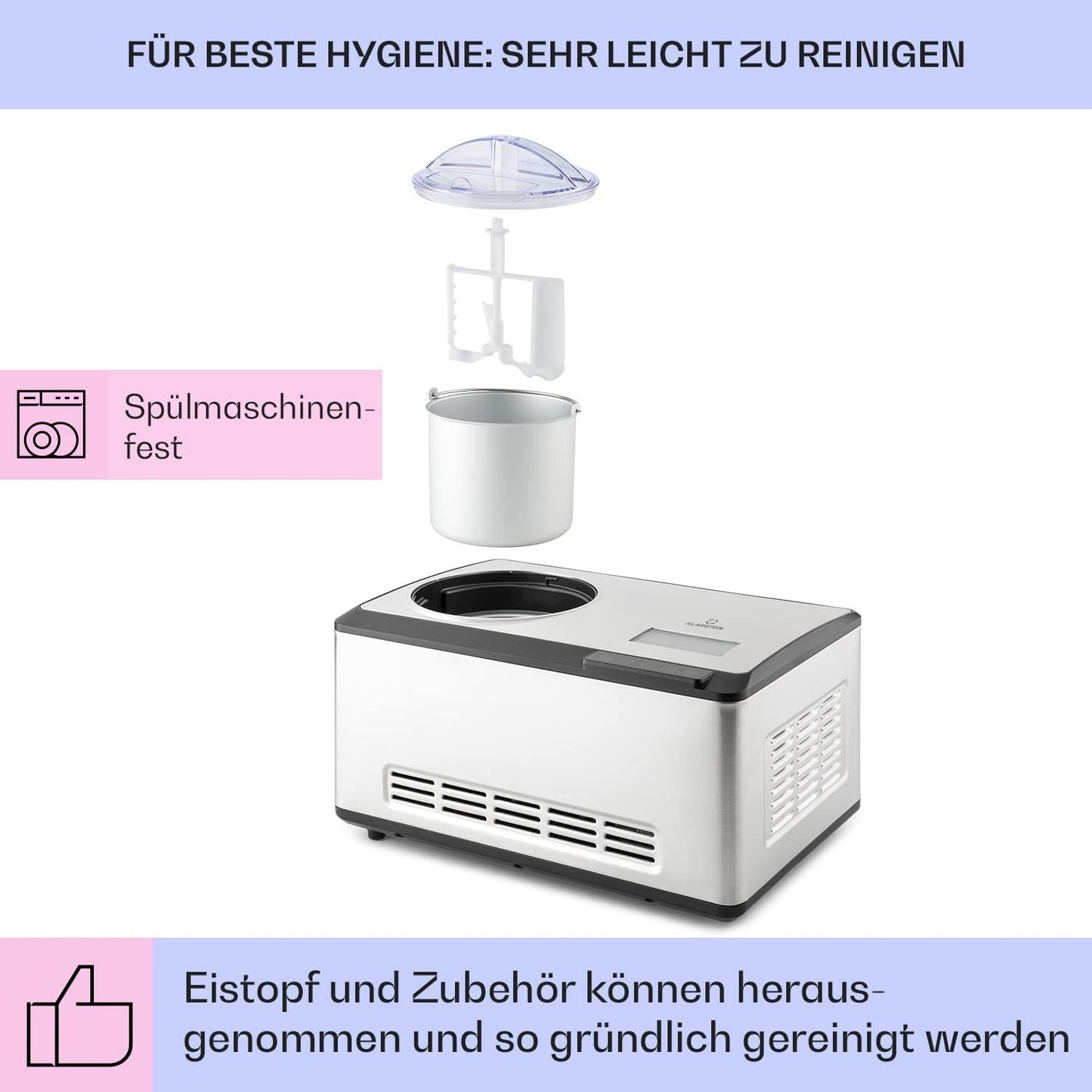 Softeismaschine mit WiFi/App-Funktion