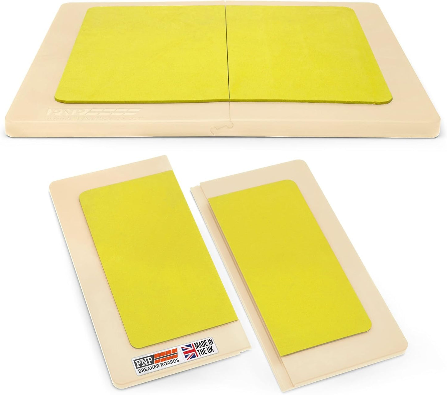 Zerbrechliche Kunststoff-Schlagbretter, 12.5 - Natur - Gelb Pad