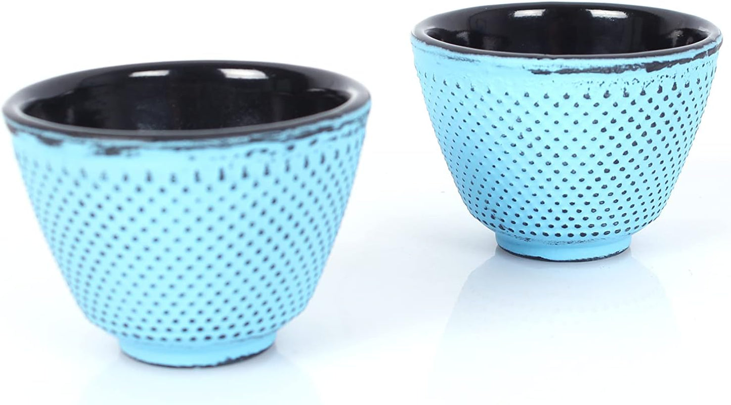 Teeservice mit Tassen und Untersetzer, 1,1 L Hellblau