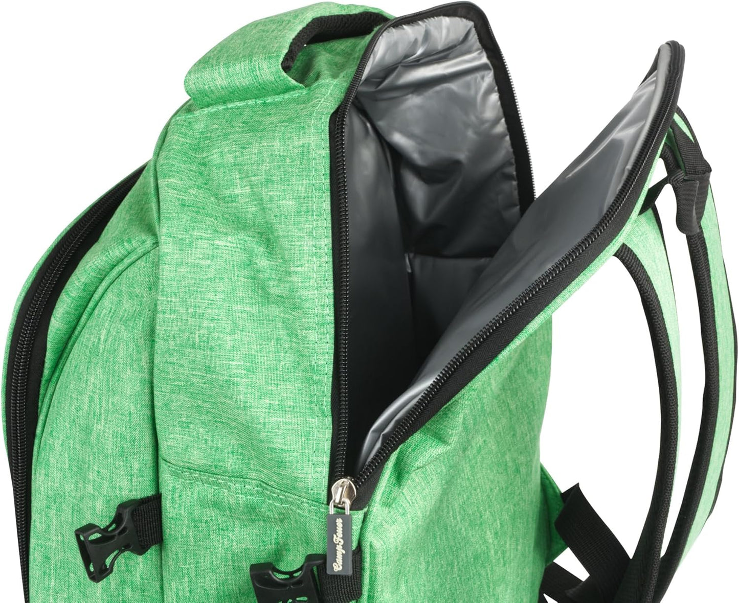 Picknickrucksack, Mintgrün Meliert