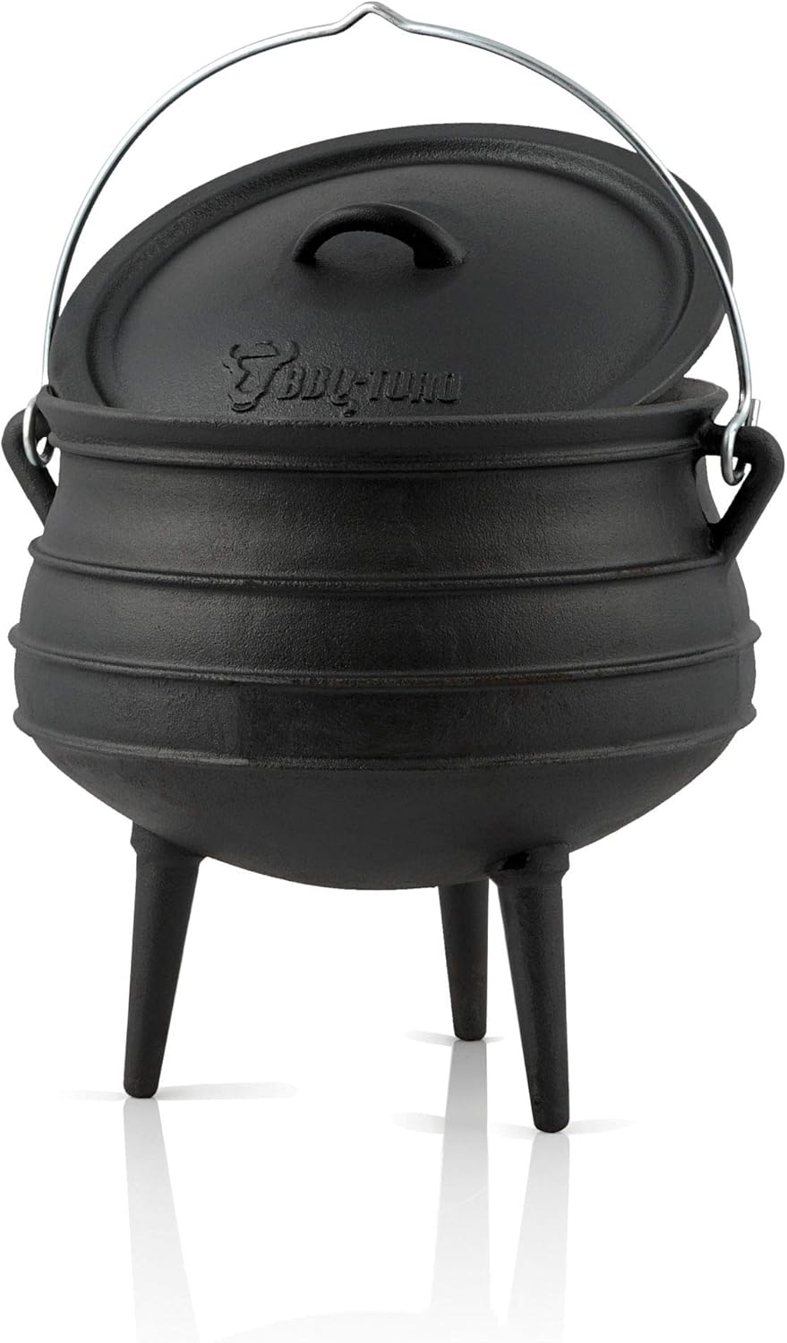 Gusseisen Potjie mit Deckel, Potjie #1 (ca. 3 Liter) mit Füsse
