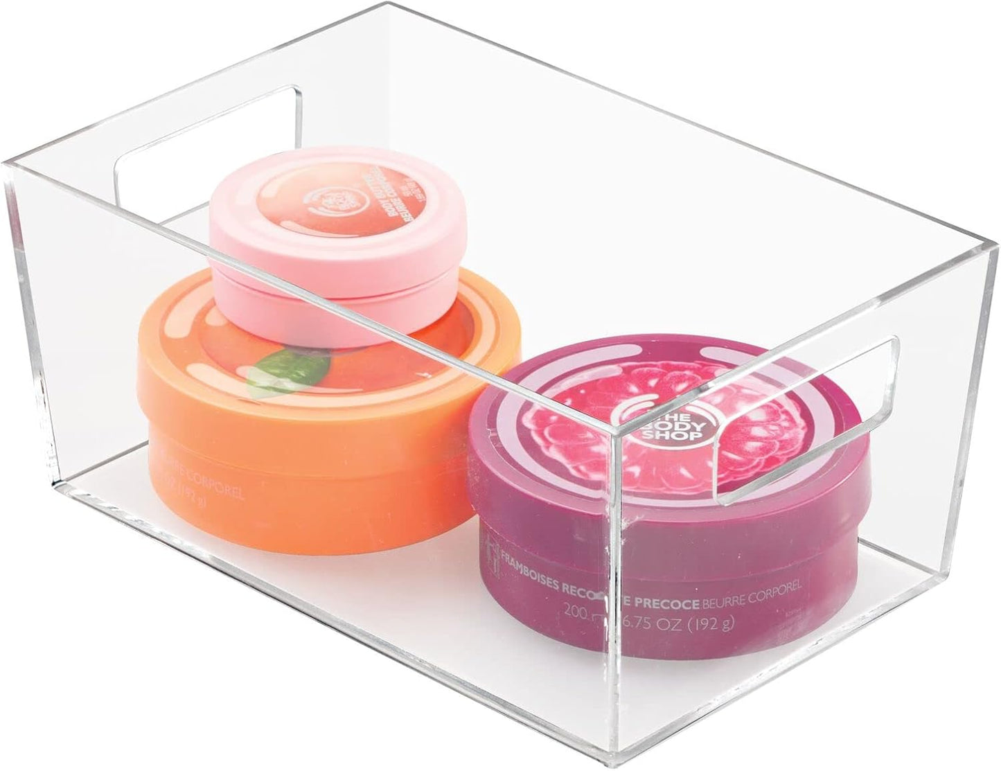 2er Set Transparente Ablageboxen