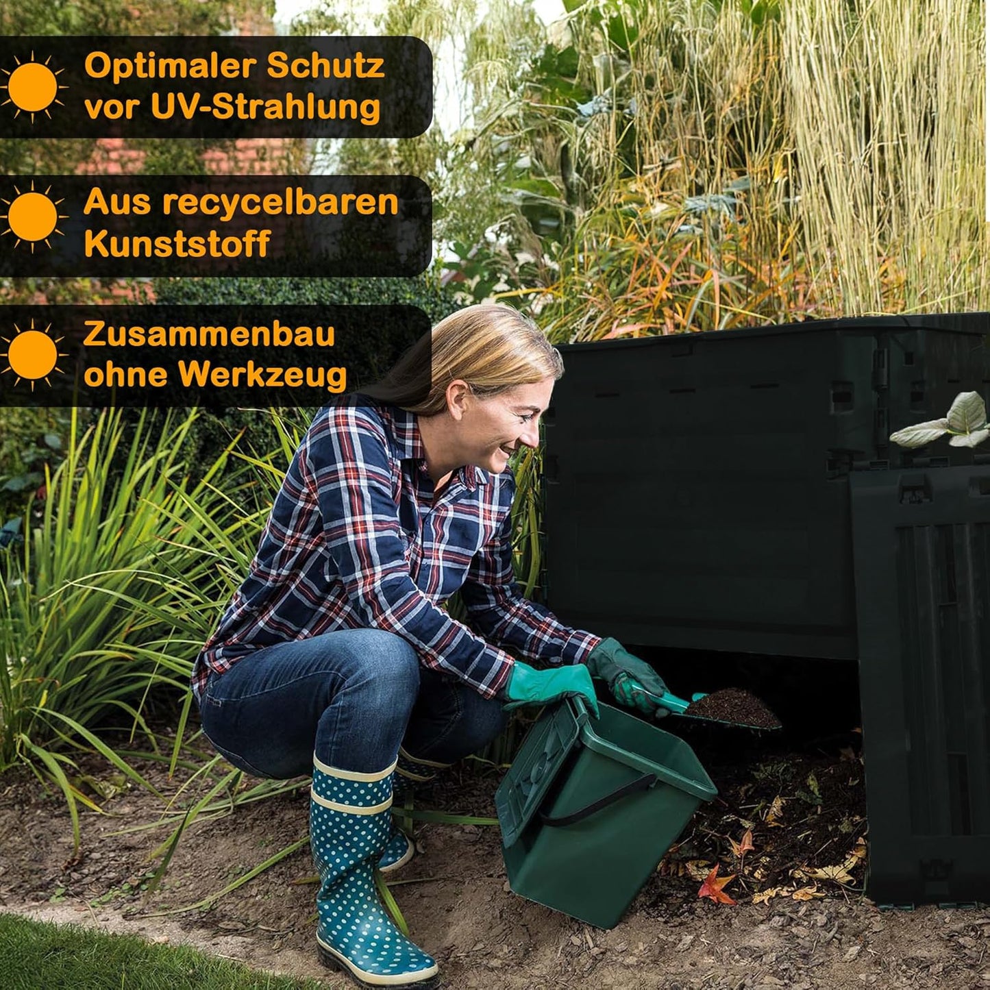 Eco-King Komposter, anthrazit 400 L