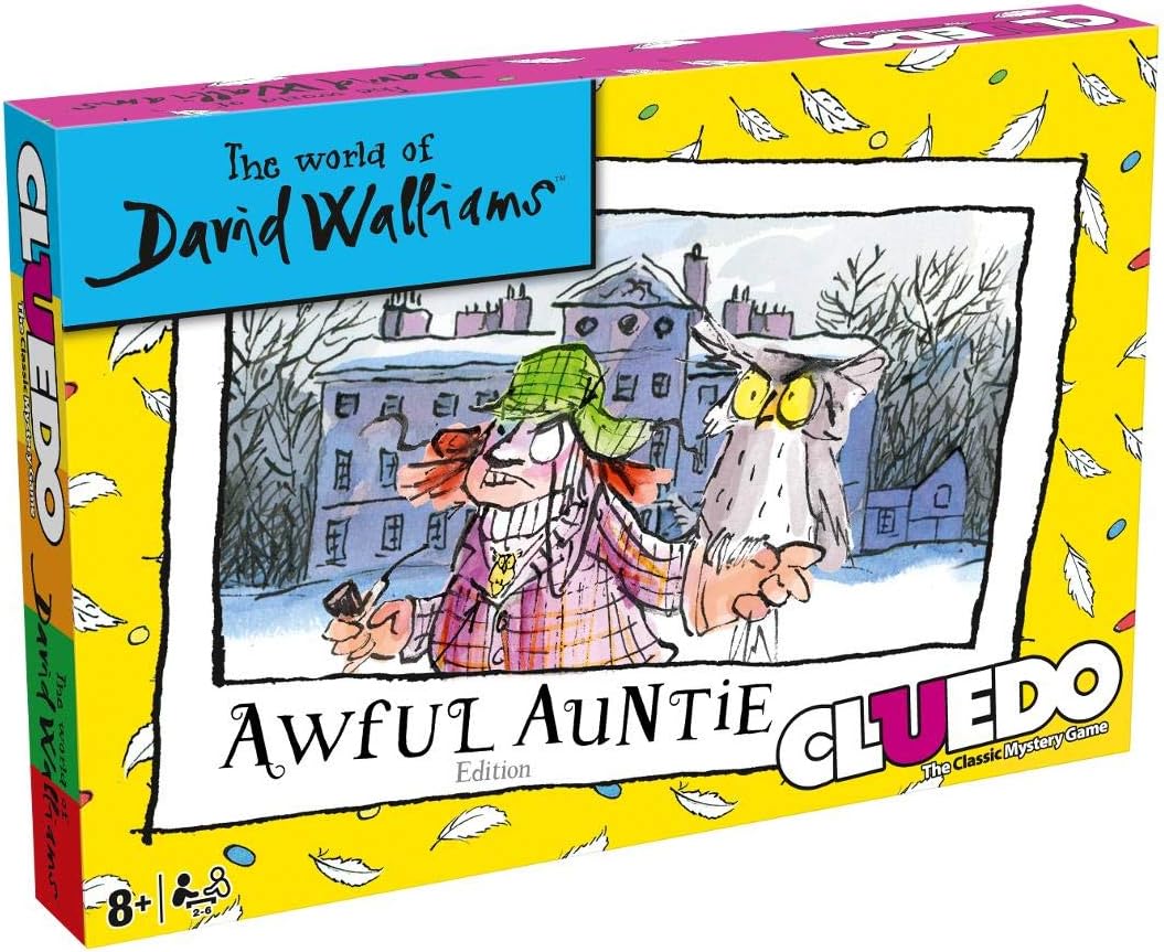 Cluedo Mystery Brettspiel - The World of David Walliams - Awful Auntie Edition, David Walliams