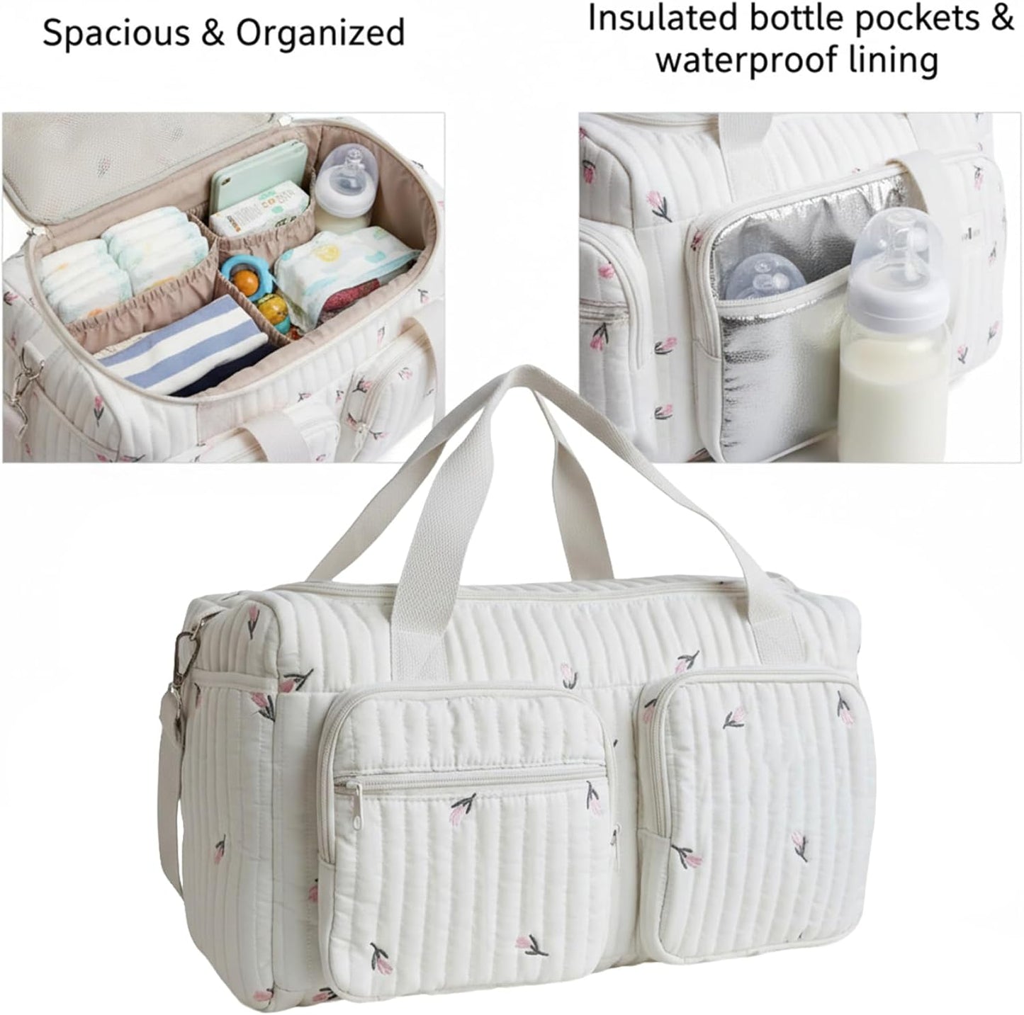 Gesteppte Wickeltasche, Stil 1