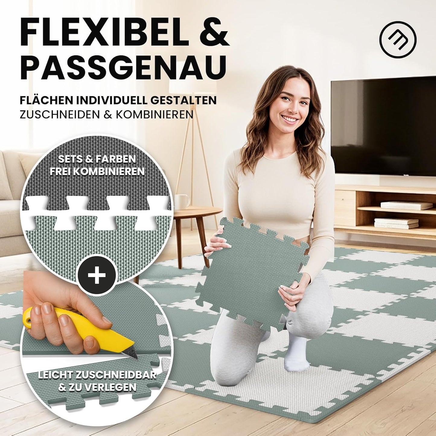 Bodenschutz- und Sportmatten-Set, 54 Stück