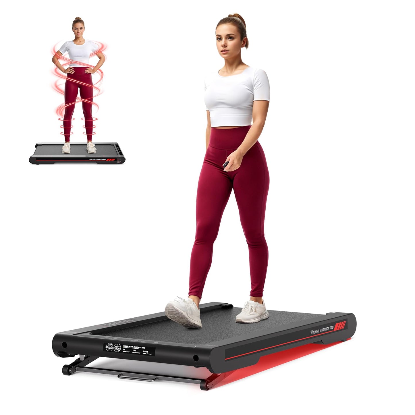 Walking Pad mit Vibrationsmodus, Black RM02