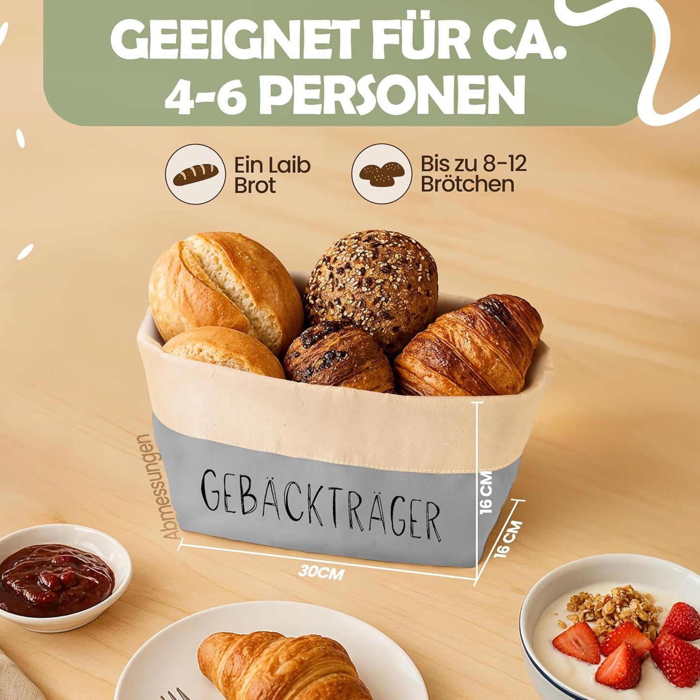 Brotkorb Gebäckträger, Gebäckträger