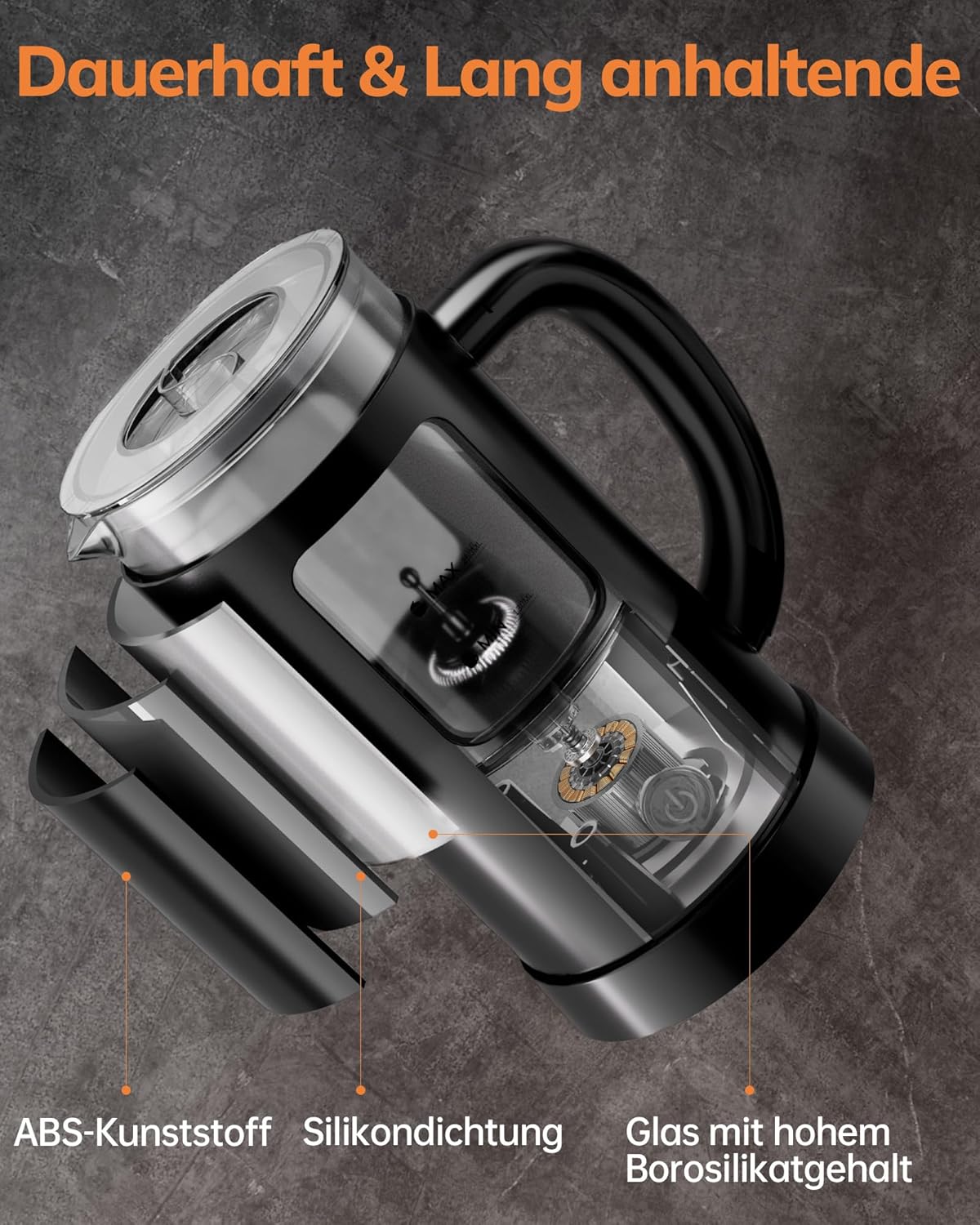 4-in-1 Milchaufschäumer HS007, 600ml