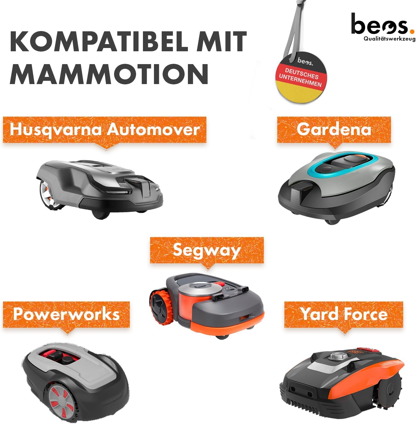 30-teiliges Ersatzmesser-Set für Mähroboter, Für Gardena, Husqvarna & Segway