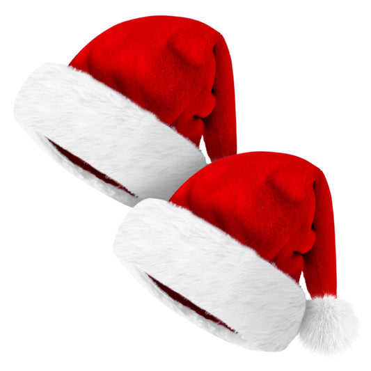 2-teiliges Weihnachtsmützen-Set, Erwachsene 2 Stück Weihnachtsmütze