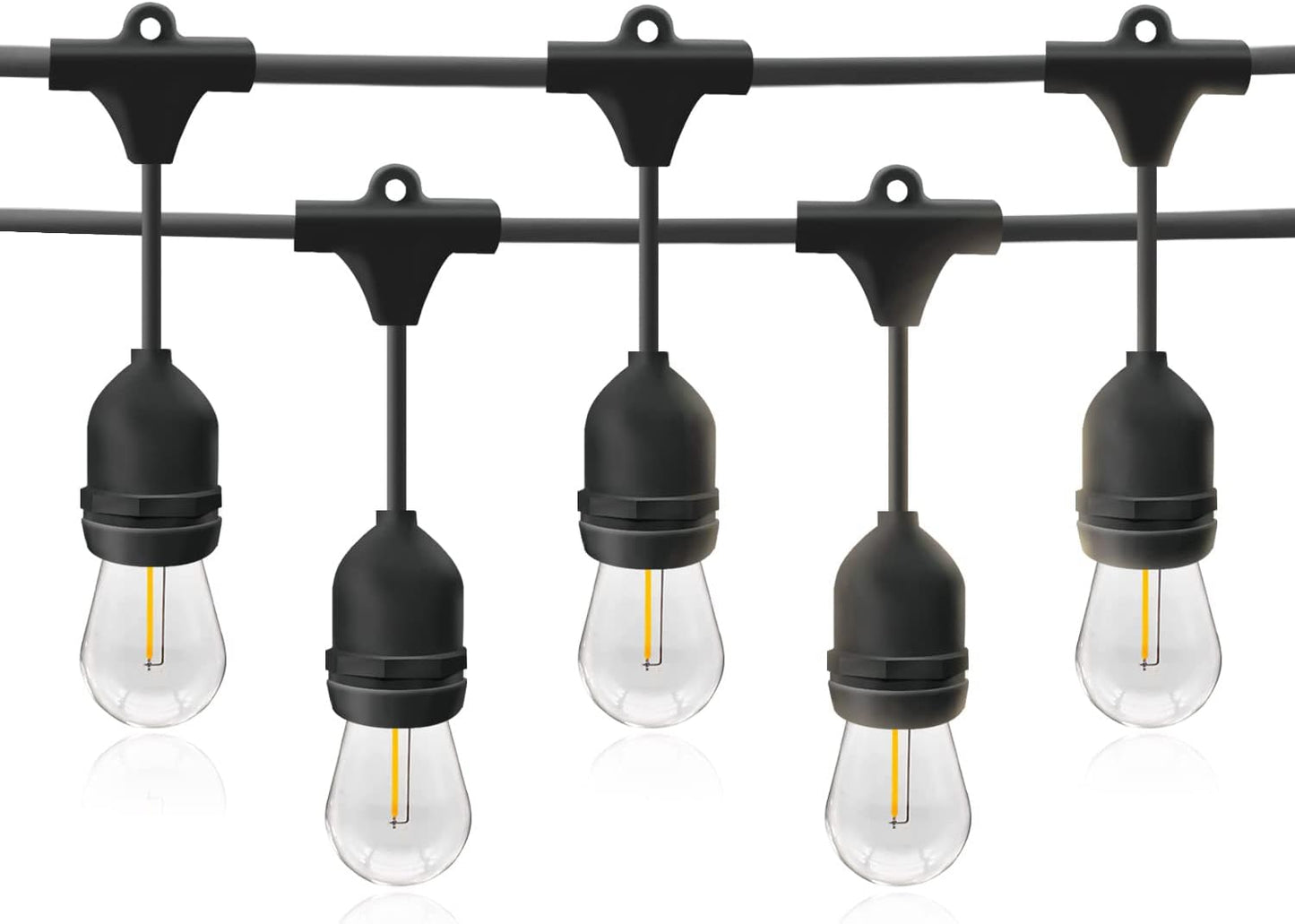 LED Lichterkette, Schwarz-v(mit Lampen) 100M(10*10M)