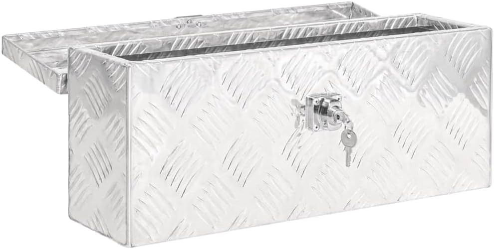 Aluminium Transportkoffer (50 x 15 x 20,5 cm), 50 x 15 x 20.5 cm Silber