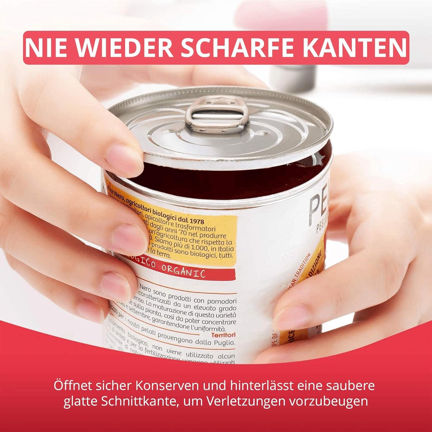 Elektrischer Auto-Dosenöffner, Rot