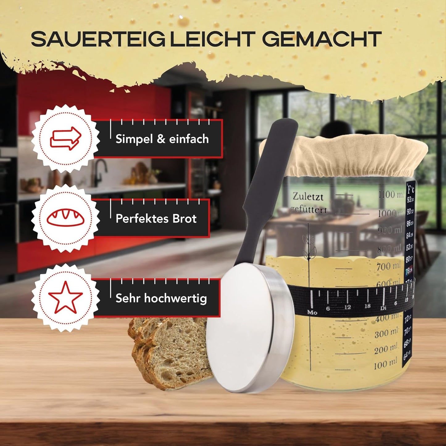 2er-Set Sauerteig Starter, 714 g (2er Pack)