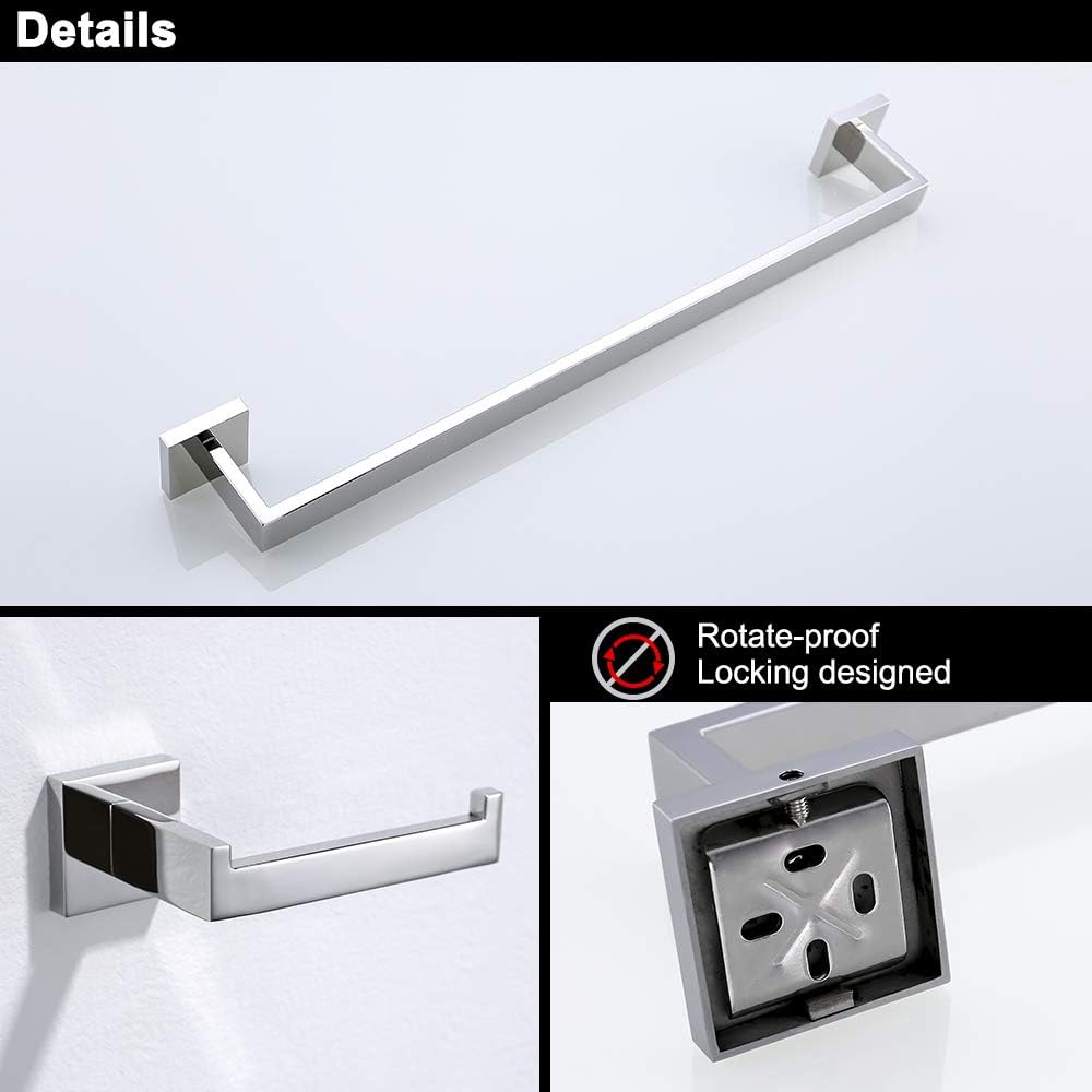 Bad-Hardware-Set (4-teilig, Edelstahl), 4-piece