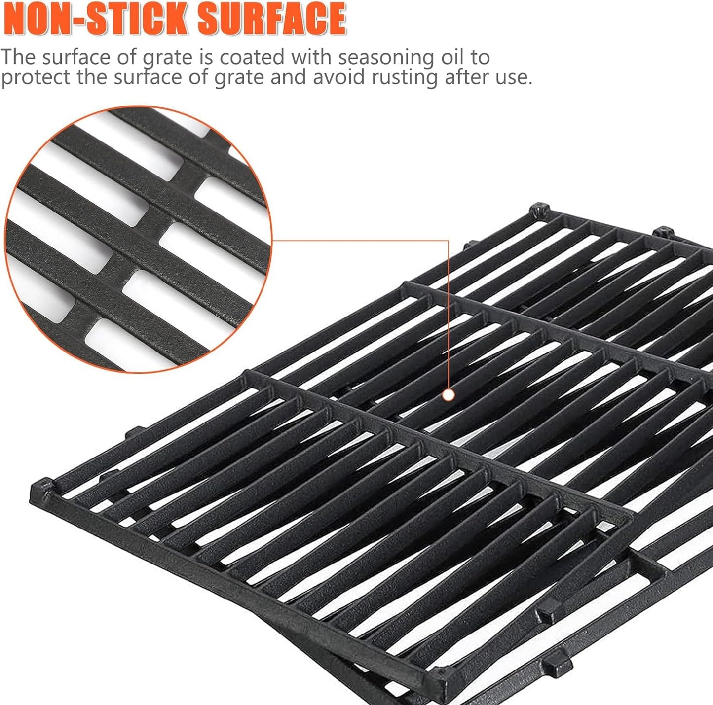 Gusseisen Grillrost-Set, 49.5*33cm