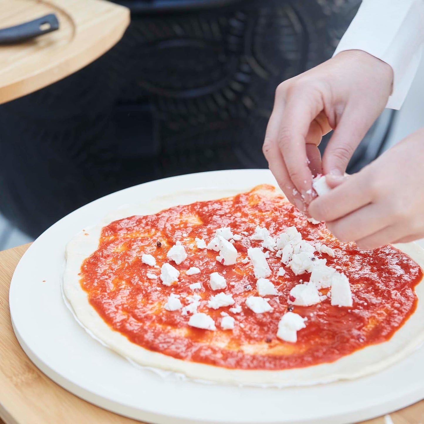 Pizzastein für Grill und Backofen