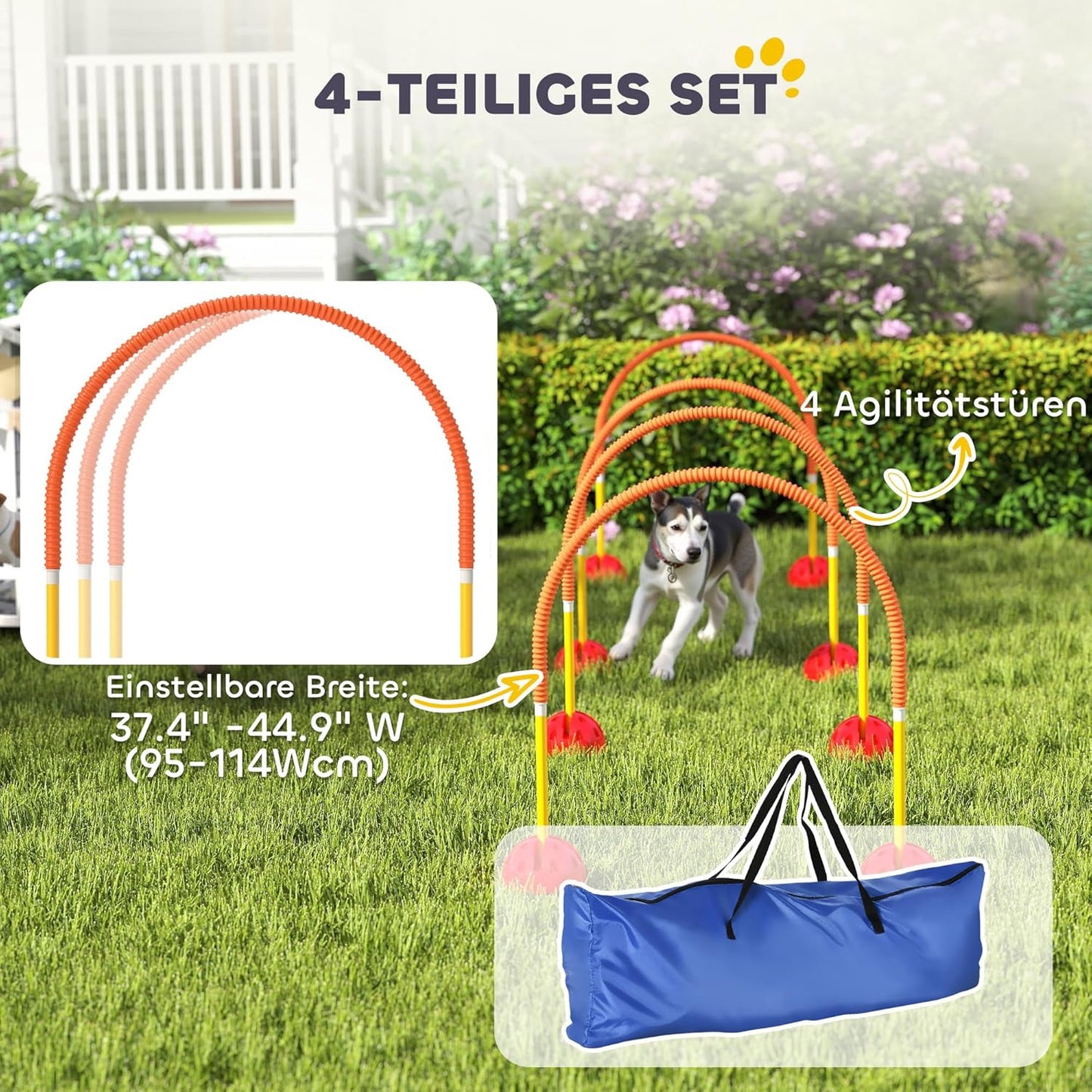 Agility Set, Orange+Gelb