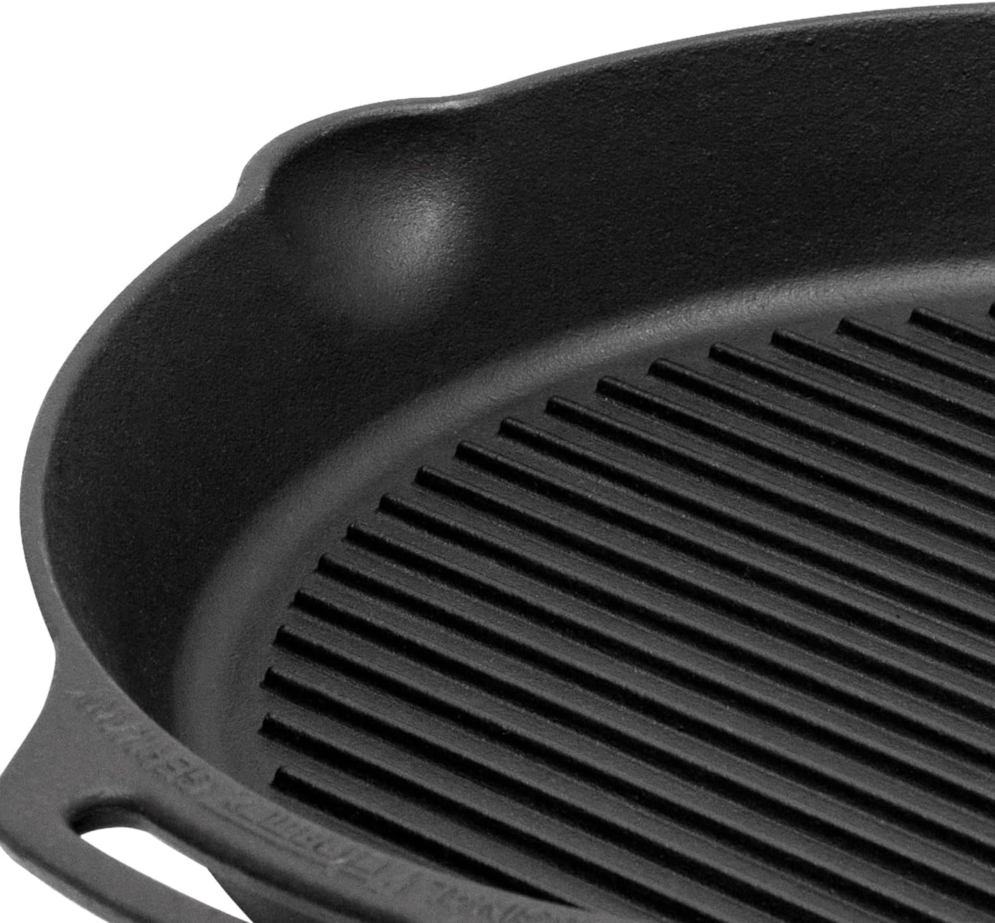 Grill-Feuerpfanne aus Gusseisen, mit Stiel 36 cm