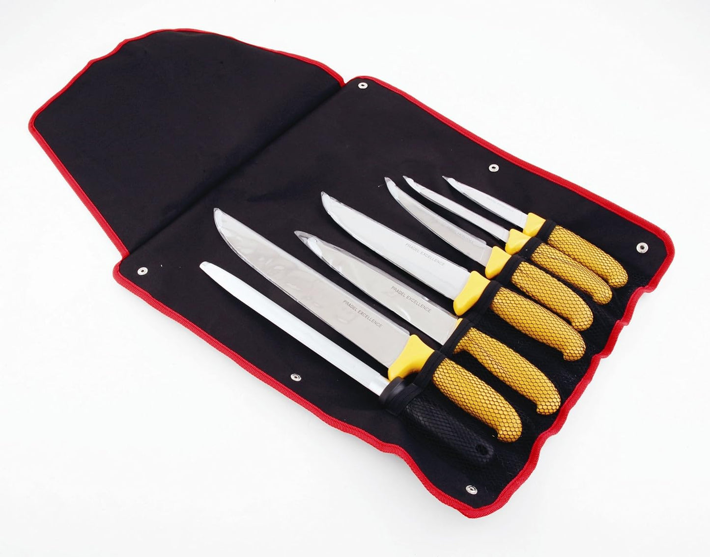 7-teiliges Fleischermesser-Set mit Wetzstahl