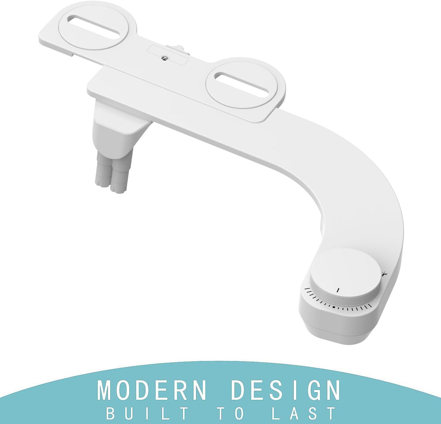 Bidet Aufsatz Ultra-Slim, links, Linkes Weiss