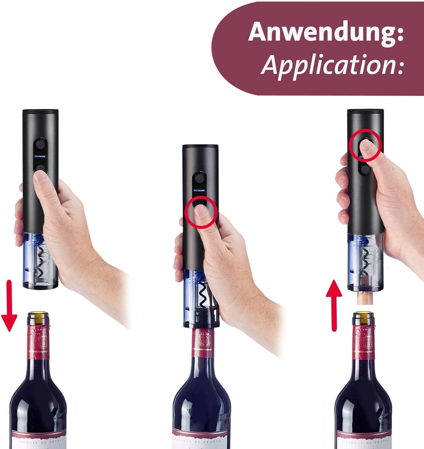 Elektrischer Korkenzieher Vasco