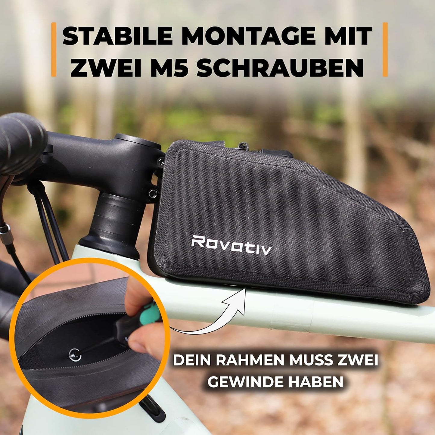 Rahmentasche für Velos