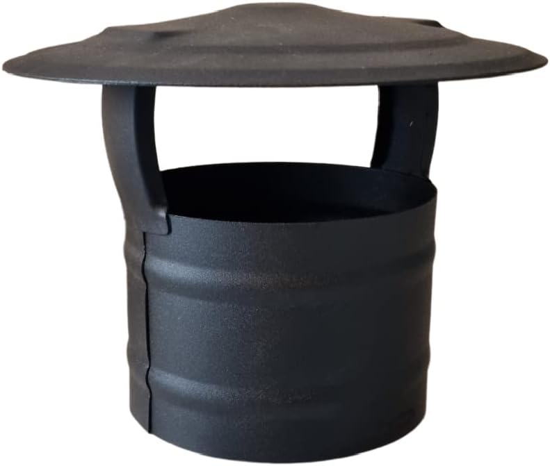 Regenhaube für Ofen- und Kaminrohr, Ø 130 mm, 130 mm