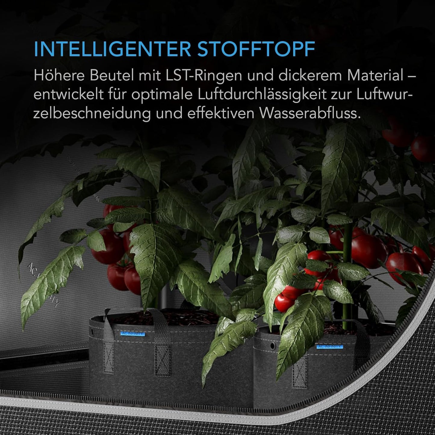 5er-Pack Pflanzsäcke, 25 Gallon