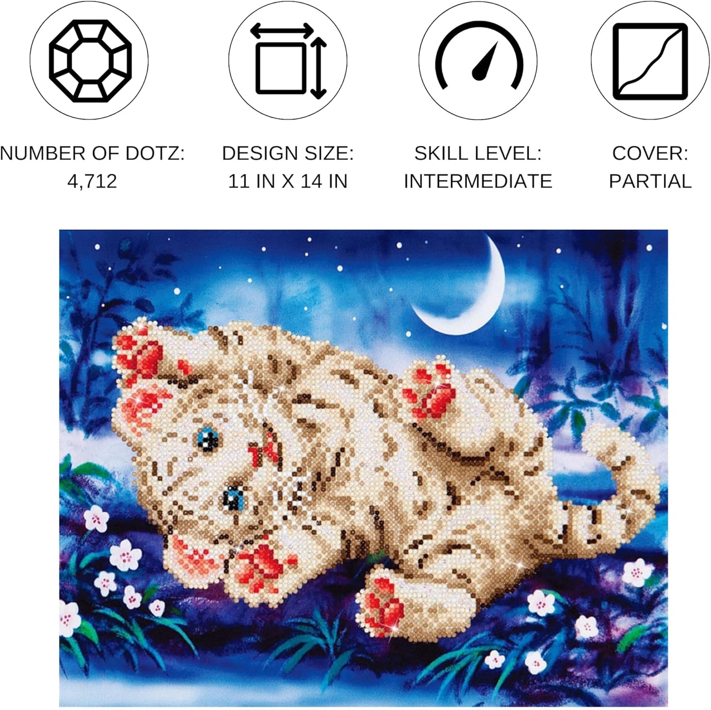 Diamond-Painting Baby Tiger